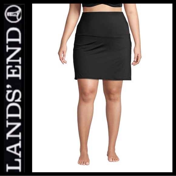 NWOT Lands’ End High Waist Tummy Control Skirt - Picture 4 of 13